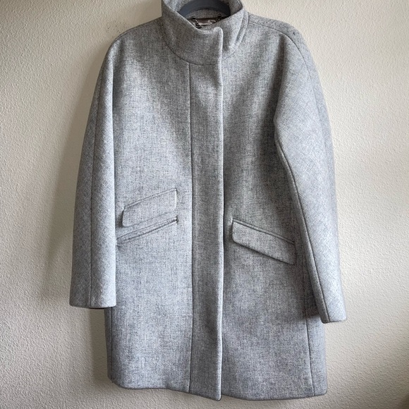 J Crew Grey Wool Coat
